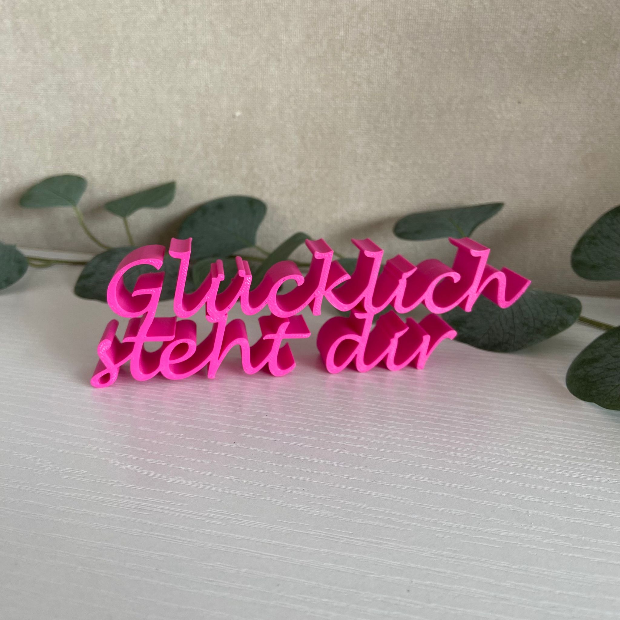Glücklich steht dir