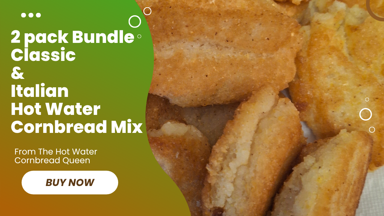 2 Pack Bundle: Classic & Italian Hot Water Cornbread Mixes