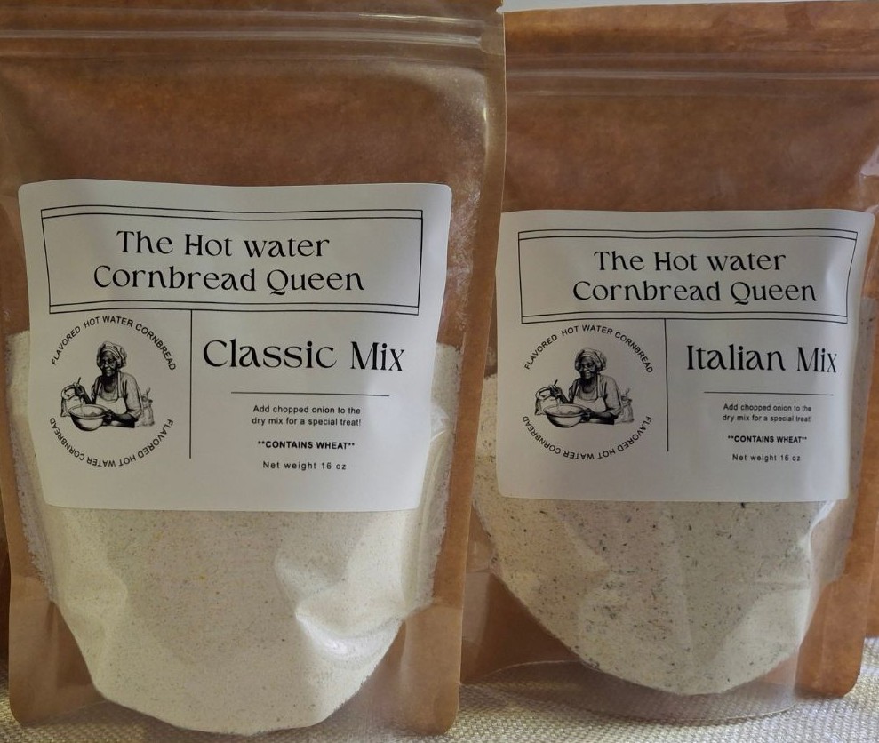 2 Pack Bundle: (Wheat Free) Classic & Italian Hot Water Cornbread Mixes
