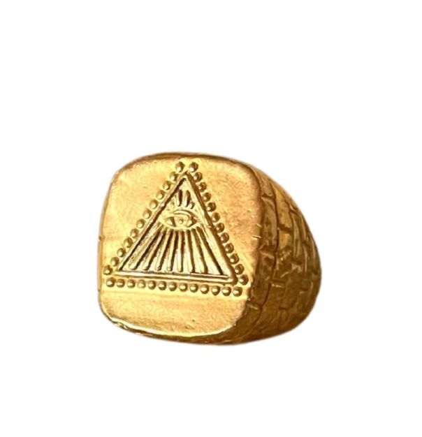 Gold Eye of Providence Ring