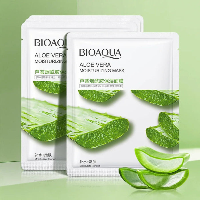 Aloe Vera C Collagen Facial Masks by BIOAQUA 