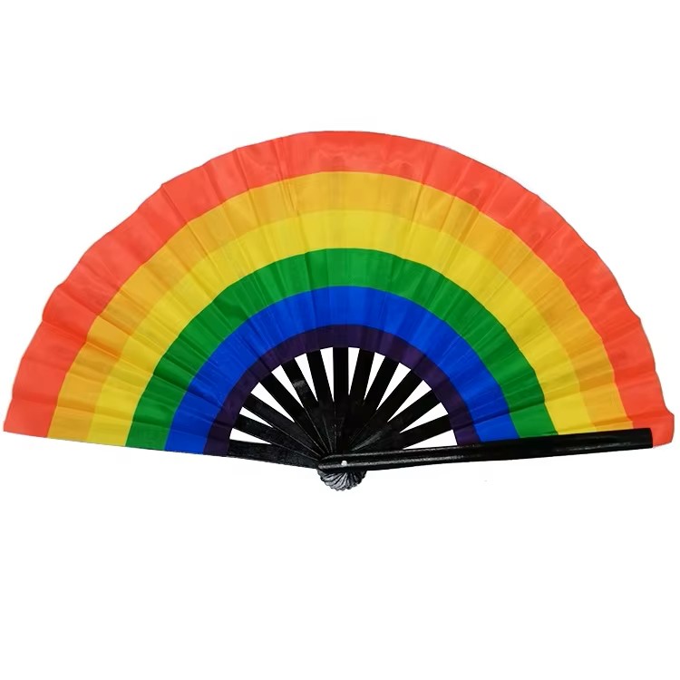 Checkerboard Pattern Hand Fan