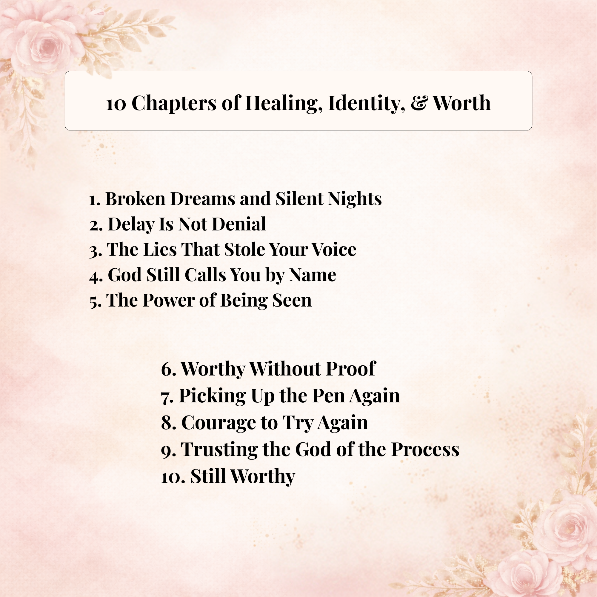 Still Worthy Devotional Journal – 10-Chapter Christian eBook for Emotional Healing & Identity Restoration