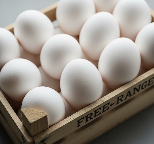 Free-range eggs