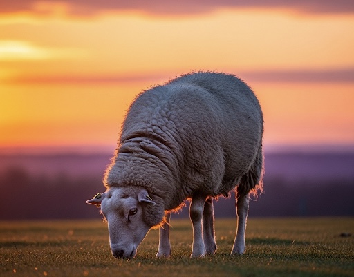 Healthy Grazing Sheep