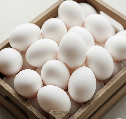 Fresh White Eggs