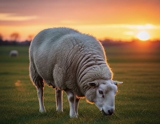Healthy Grazing Sheep