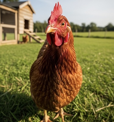 Healthy Free-Range Hen
