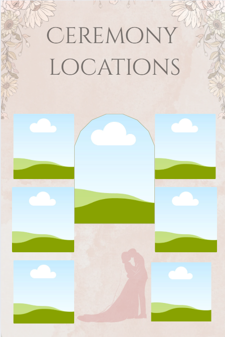 Elegant Wedding Mood Board Template ,Customizable Canva Collage for Bridal Inspiration & Planning