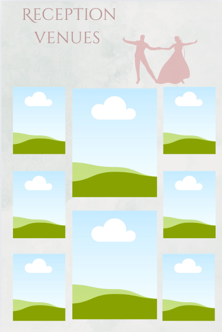 Elegant Wedding Mood Board Template ,Customizable Canva Collage for Bridal Inspiration & Planning