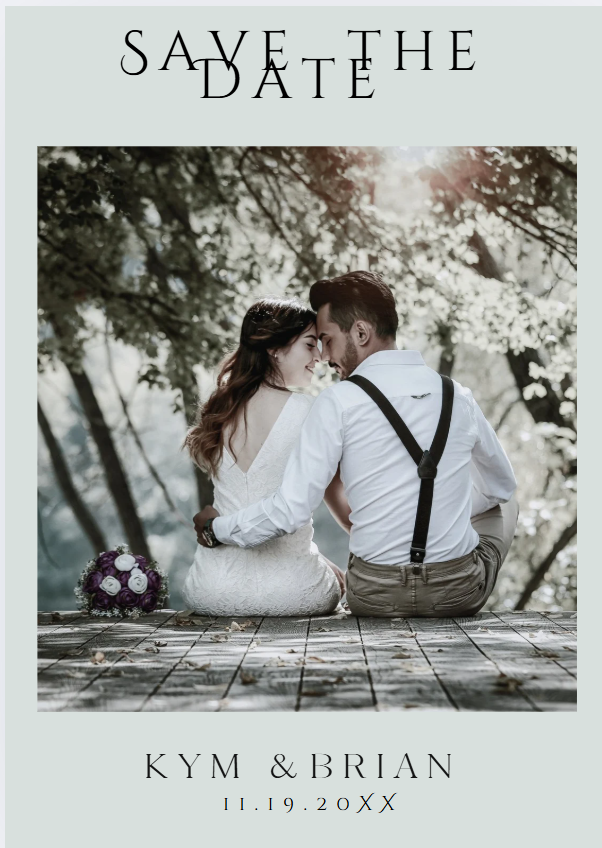 minimalist elegant customizable Wedding Invitation Suite