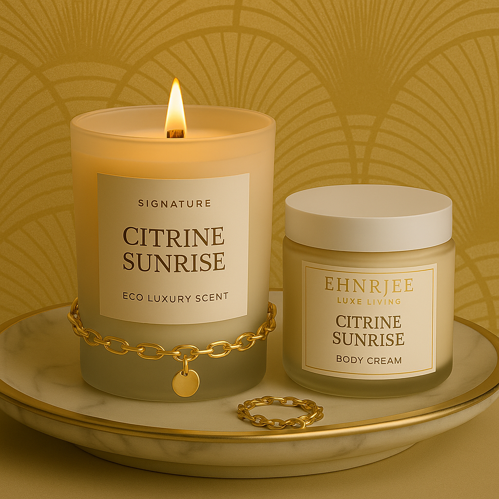 EHNRJEE-Citrine Sunrise Luxury Candle