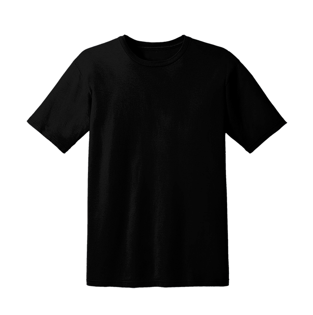 Black Round Neck T-Shirt