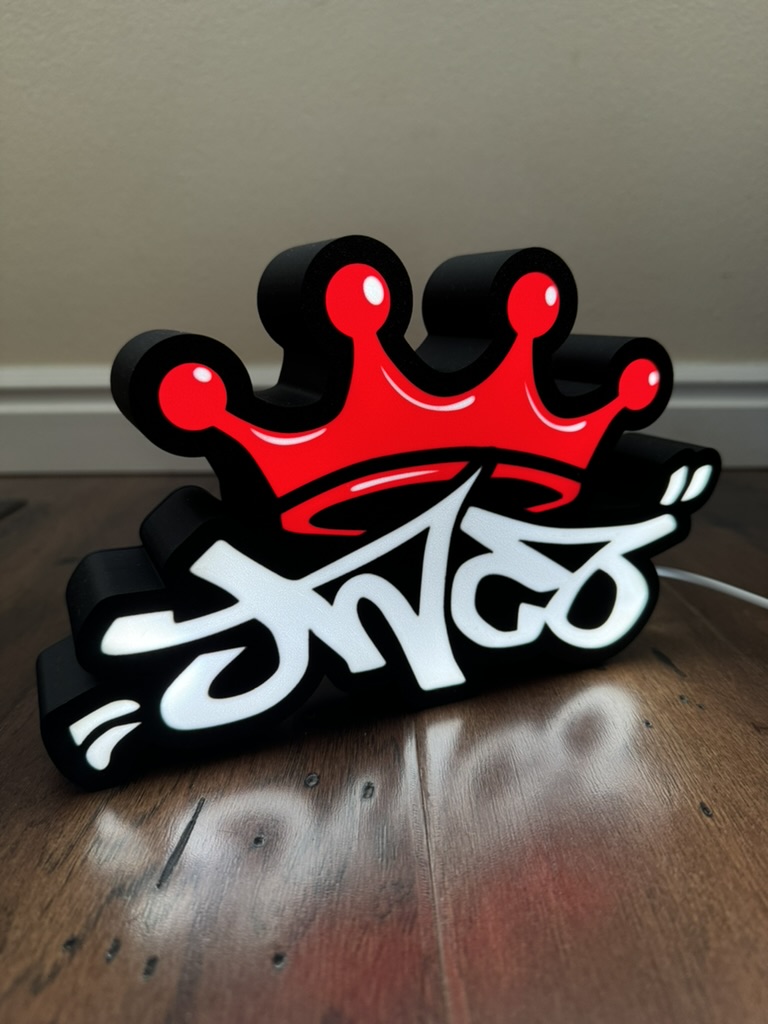 JNCO jeans company crown logo light box