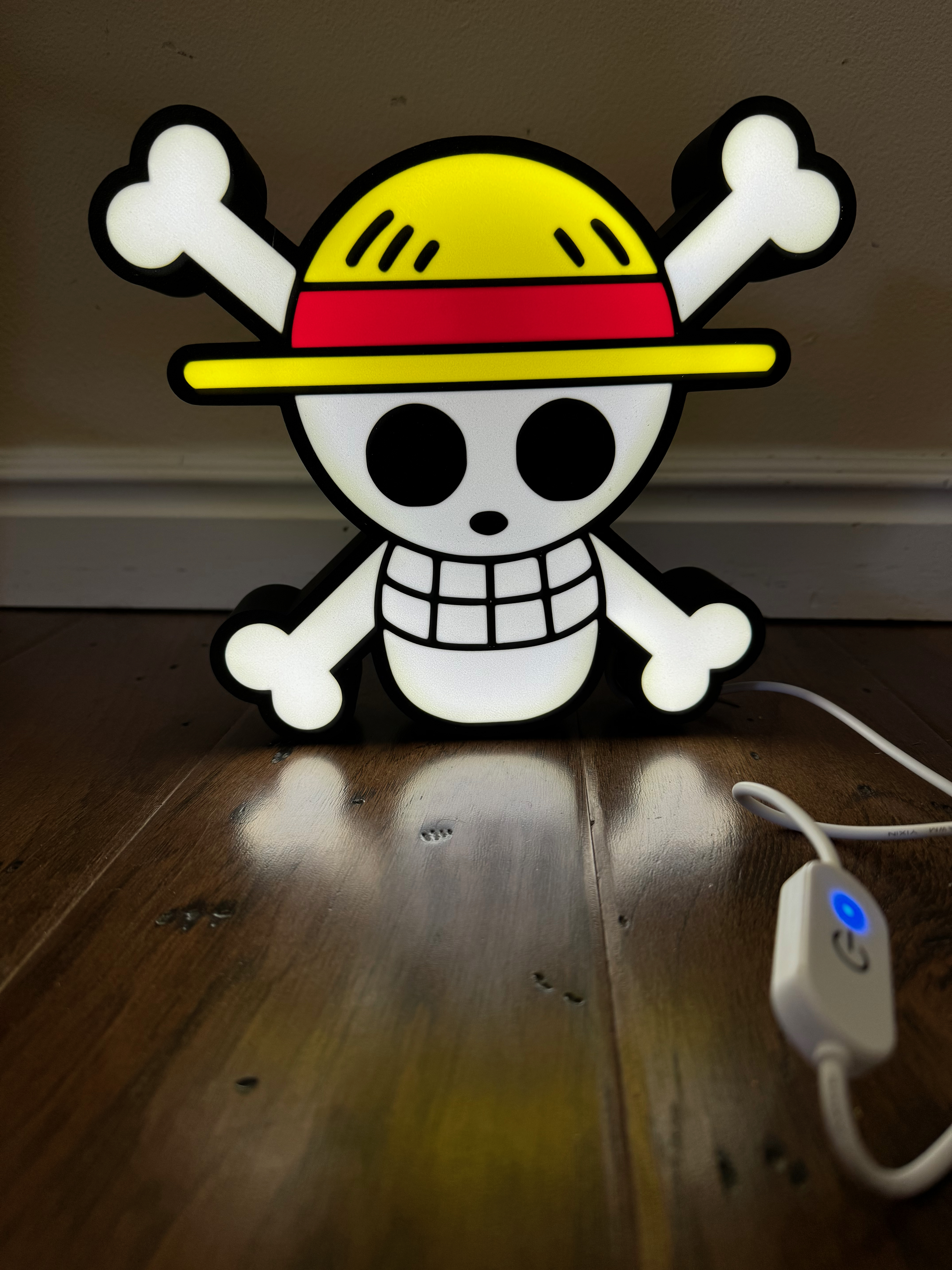 One Piece Skull LED light box