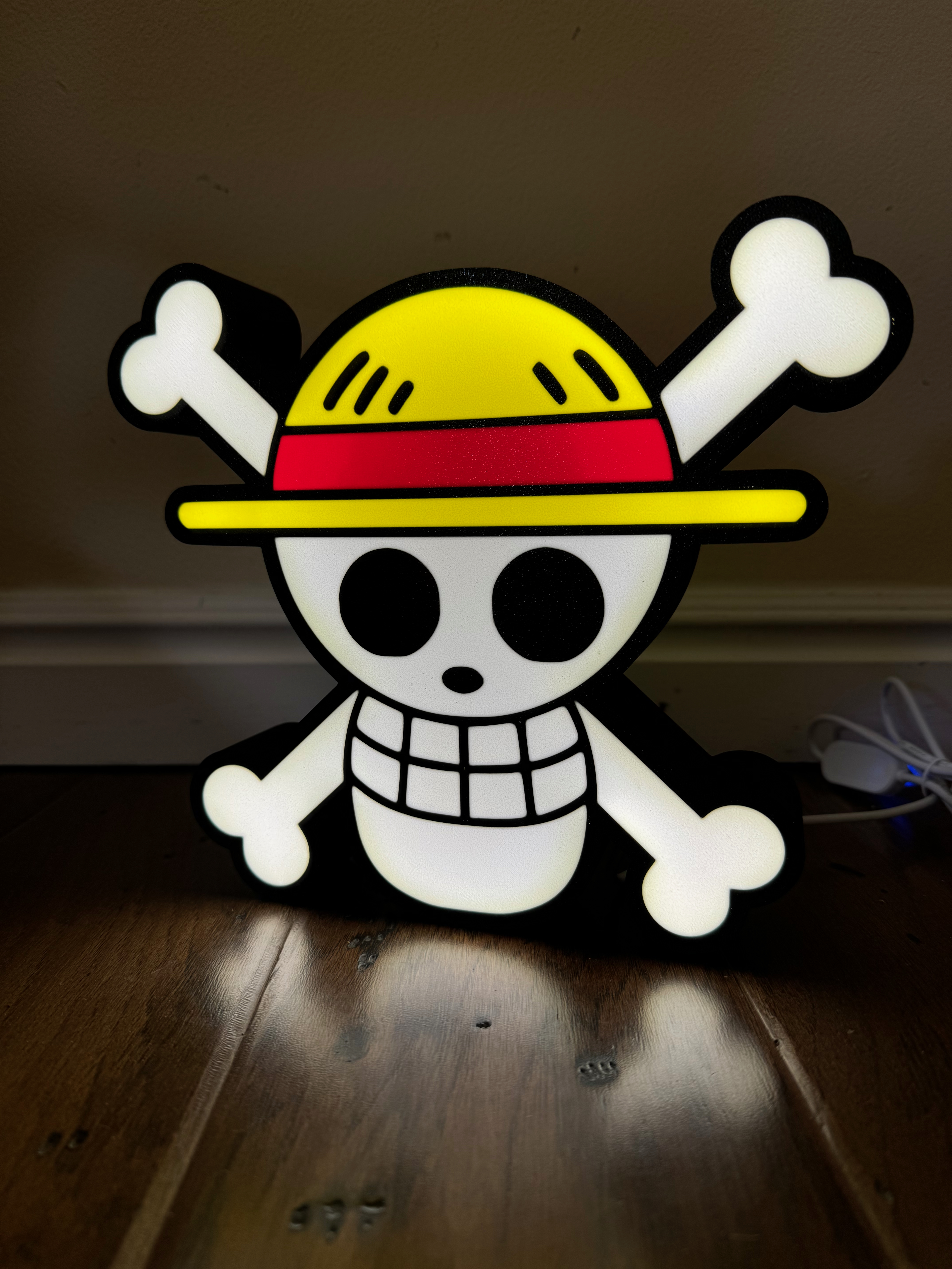 One Piece Skull LED light box