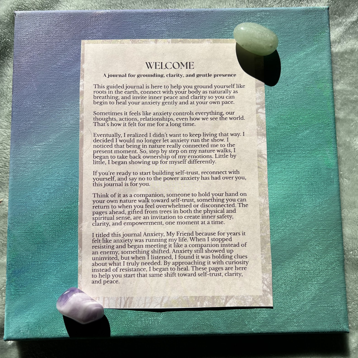 Anxiety, My Friend: A Guided Journal for Easing Anxiety with Self Trust