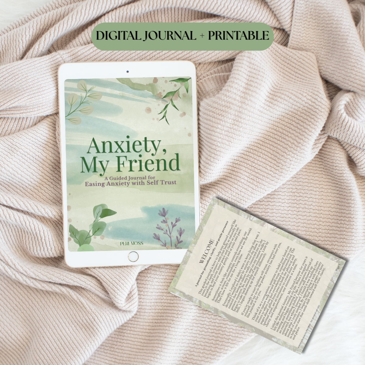 Anxiety, My Friend: A Guided Journal for Easing Anxiety with Self Trust