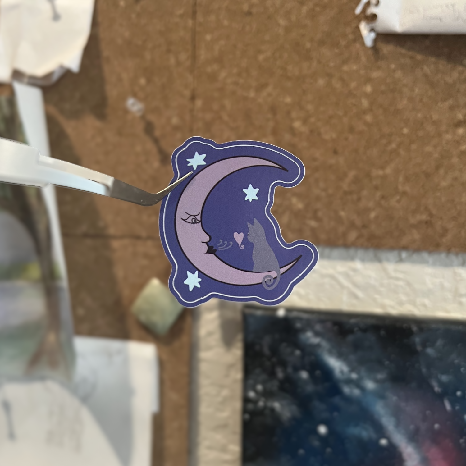 Moon Cat Sticker - a tiny token from The Cat