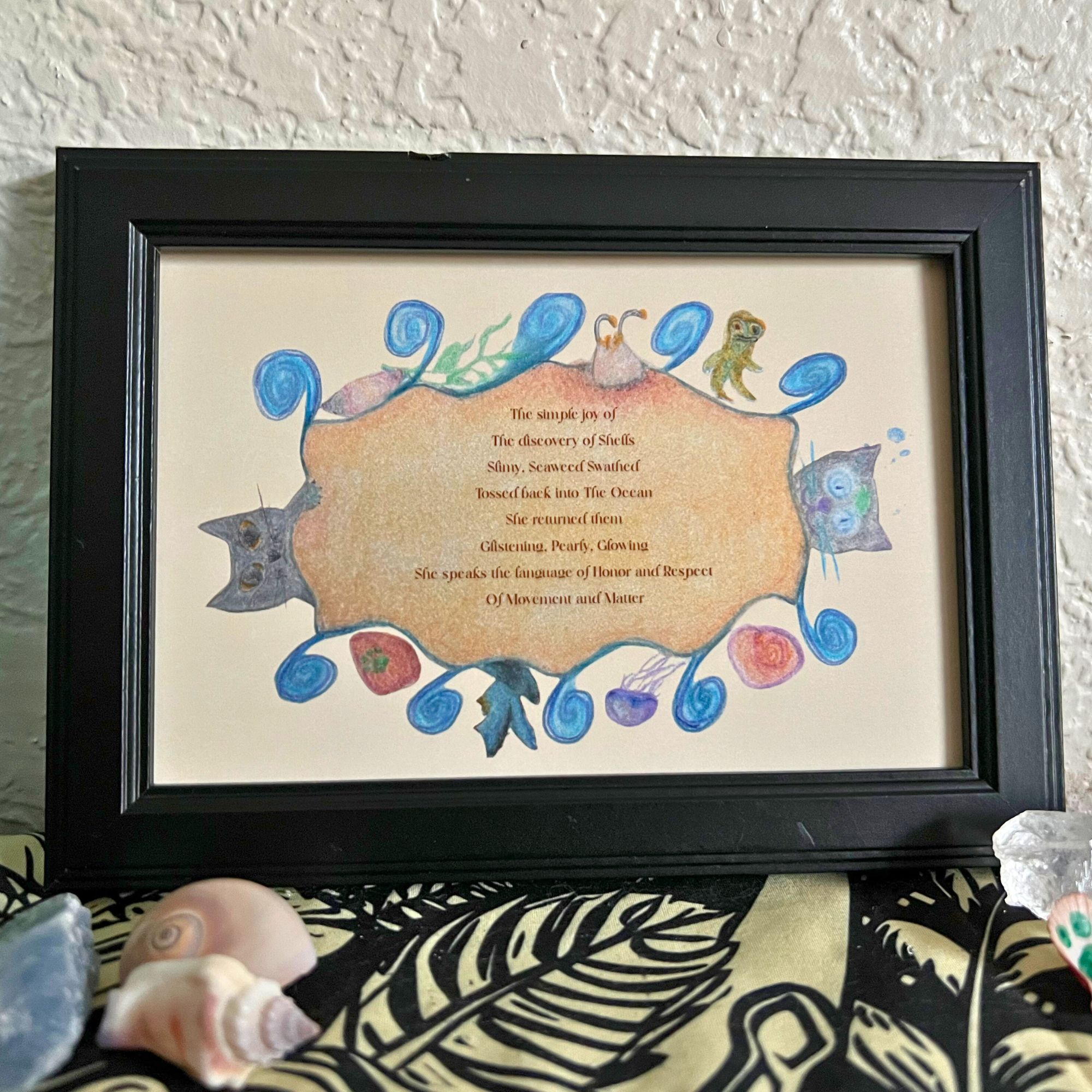 Discovery of Shells - 4x6 Art Print