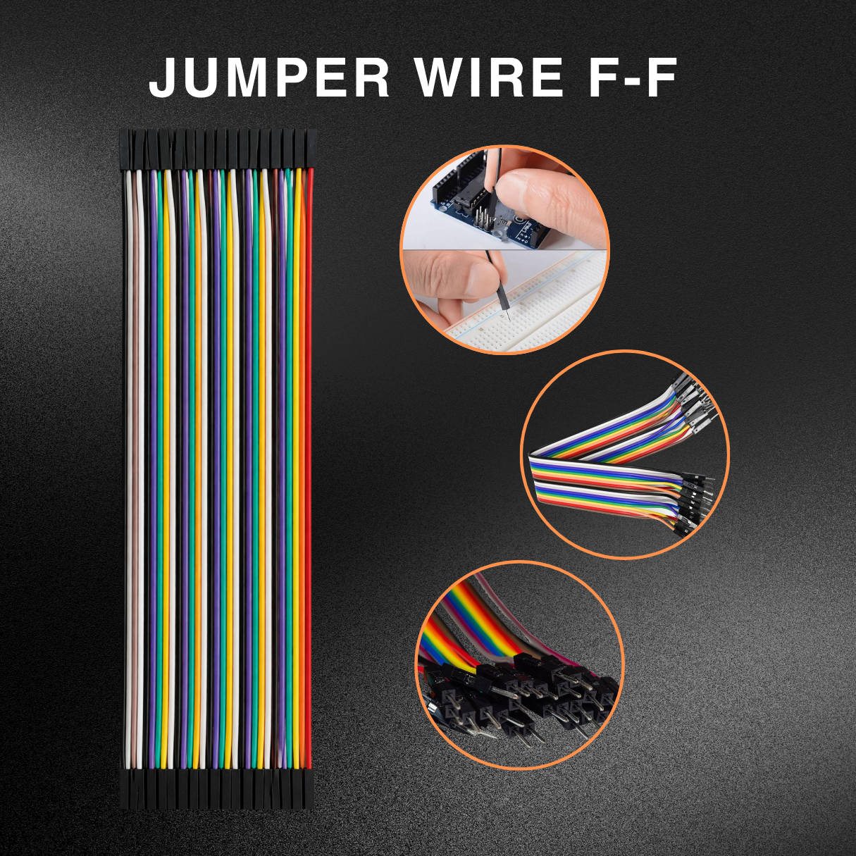 Female-to-Female Jumper Wire Set (40pcs)