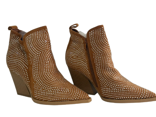 Botines con pedrería 