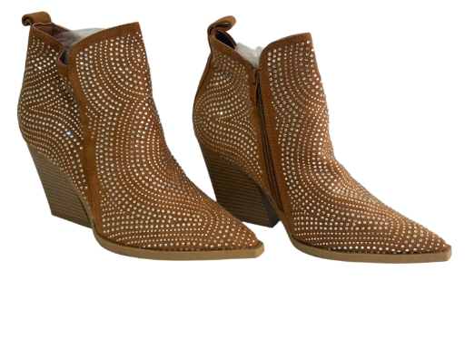 Botines con pedrería 