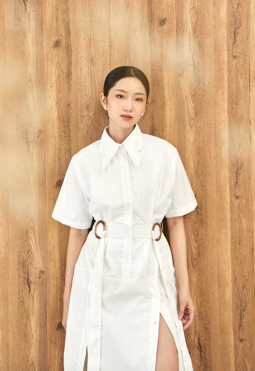 Lily Buttoned Midi Dress