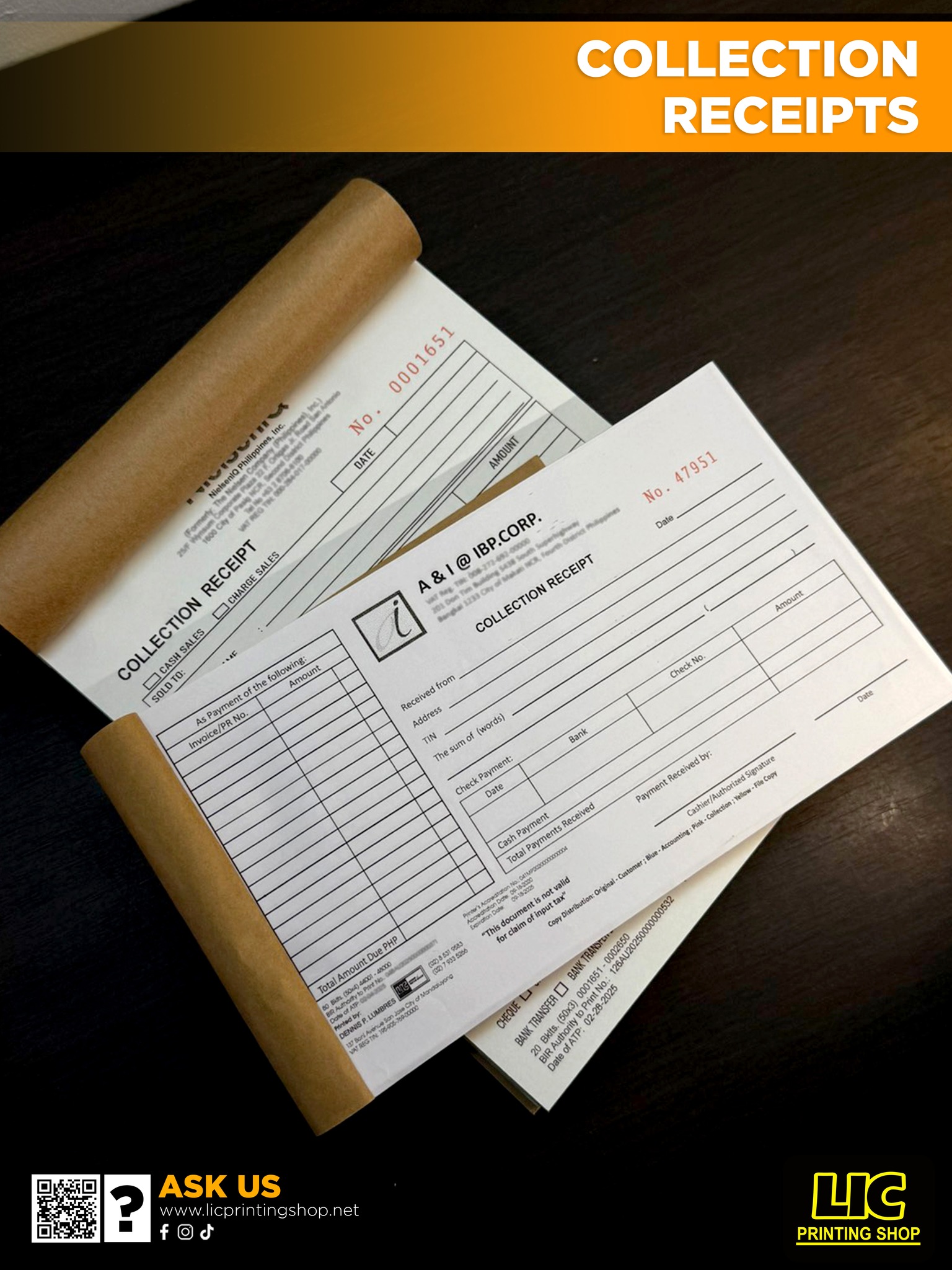 COLLECTION RECEIPT