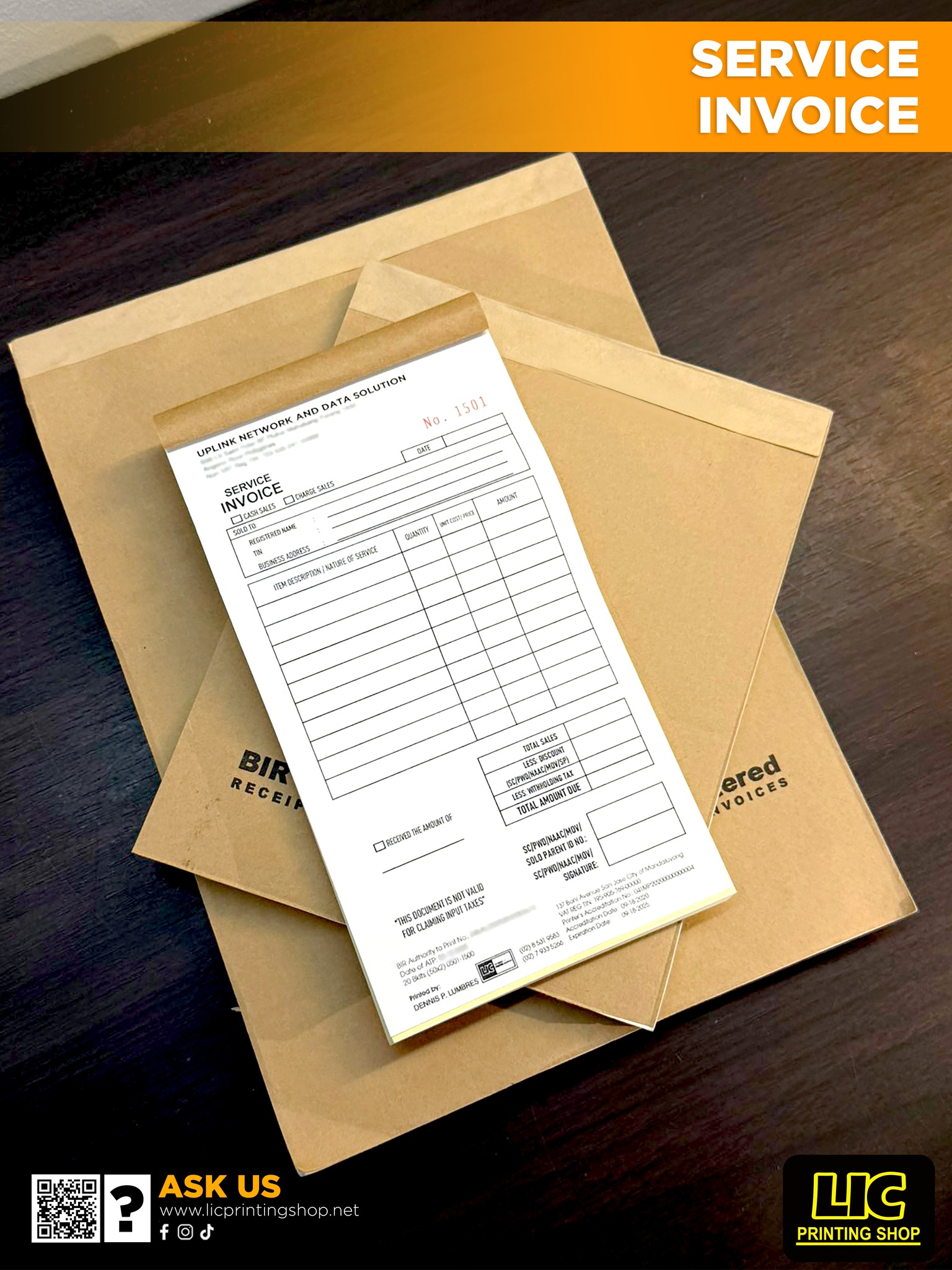 SERVICE INVOICE