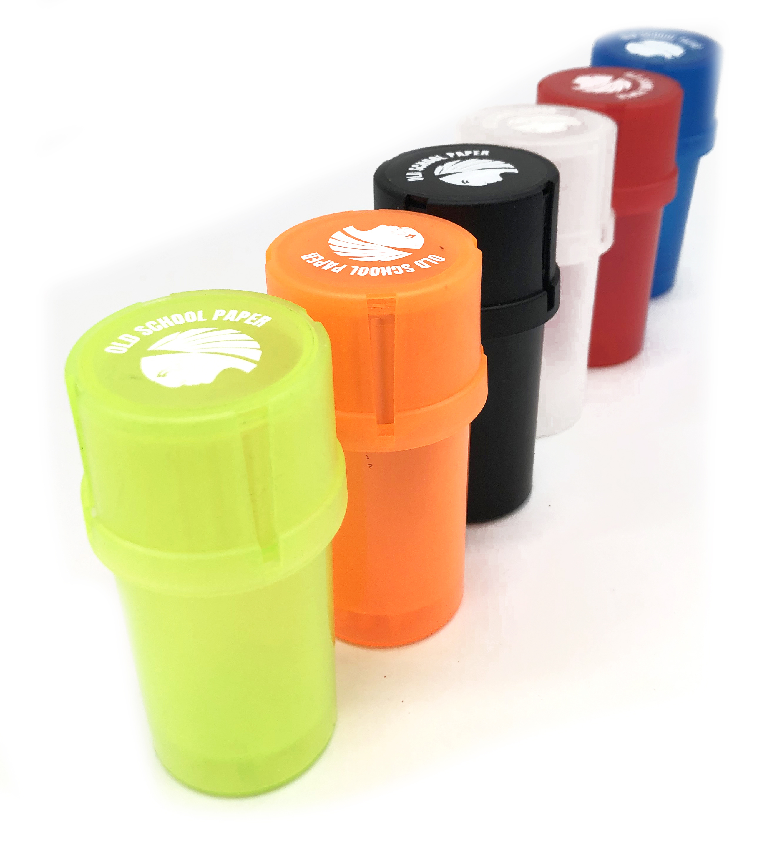 Grinder forma tubo con almacenaje