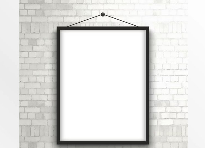 Slim black frame- Vetical