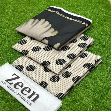 Zeen Unstitched Printed Fabric Set