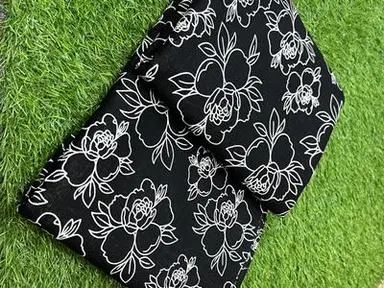 Floral Patterned Envelope Clutch Bag