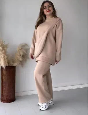 Beige Cozy Loungewear Set