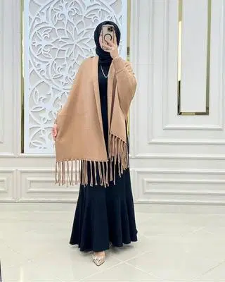 Elegant Fringe Shawl