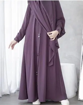 Purple Modest Maxi Dress