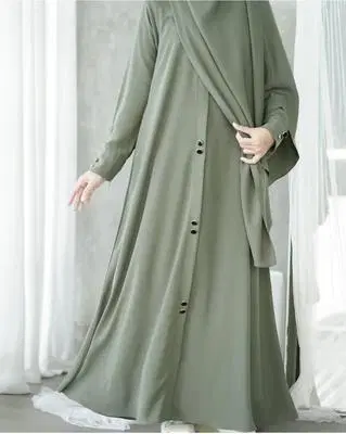 Olive Green Modest Abaya