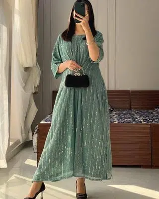 Elegant Green Long Dress