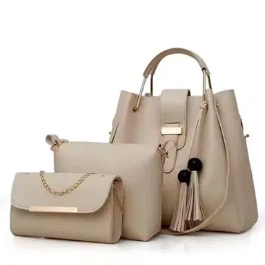 Elegant Beige Handbag Set