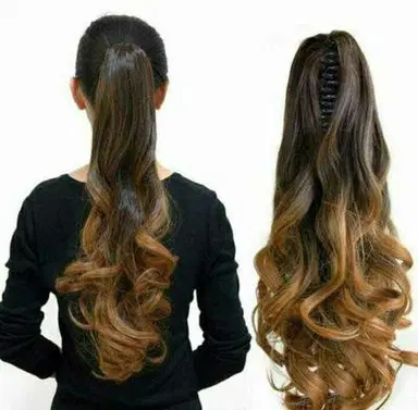 Curly Ombre Ponytail Extension