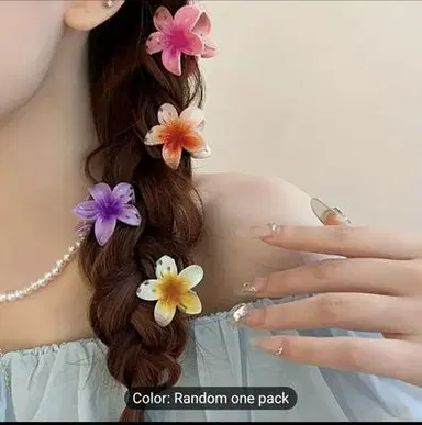 Colorful Flower Hair Clips