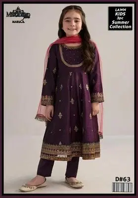 Kids 3-Piece Lawn Suit - Summer Collection