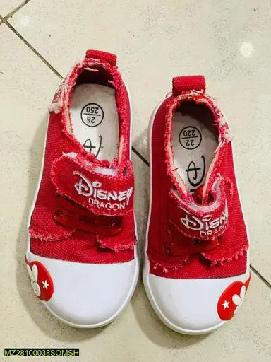 Children's Red Cartoon Sneakers