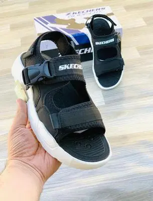 Skechers Black Sports Sandals