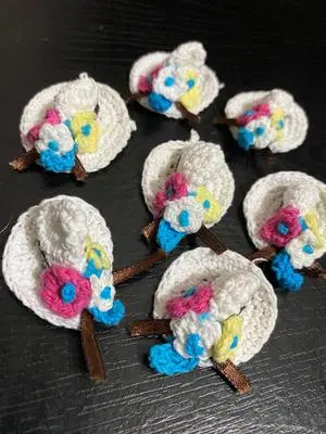Handmade Crochet Flower Hats