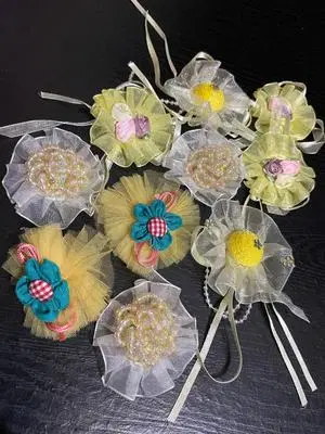 Handmade Decorative Fabric Brooches