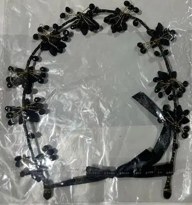 Black Floral Headband