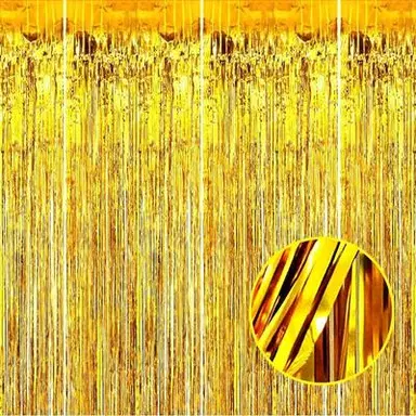 Gold Foil Fringe Curtain