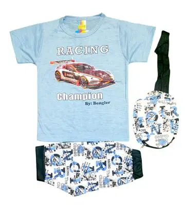 Kids Racing Champion T-Shirt and Shorts Set